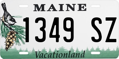 ME license plate 1349SZ