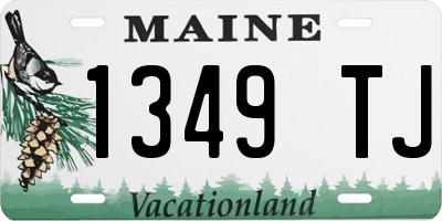 ME license plate 1349TJ