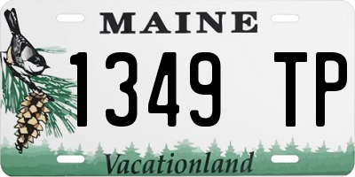 ME license plate 1349TP