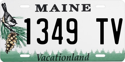 ME license plate 1349TV