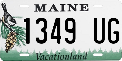 ME license plate 1349UG