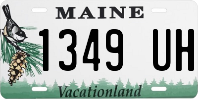 ME license plate 1349UH