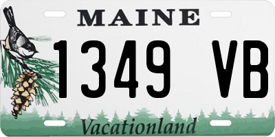 ME license plate 1349VB