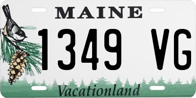 ME license plate 1349VG