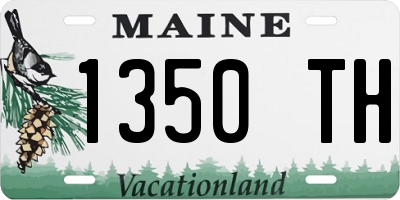 ME license plate 1350TH