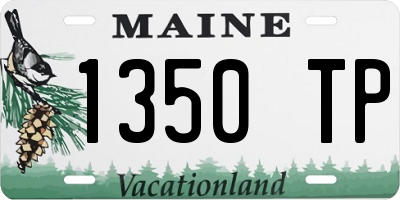 ME license plate 1350TP