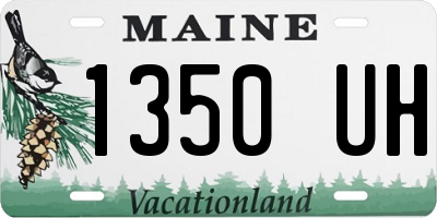 ME license plate 1350UH