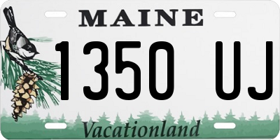 ME license plate 1350UJ