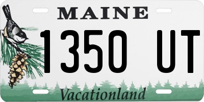 ME license plate 1350UT