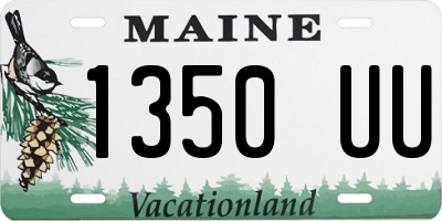 ME license plate 1350UU