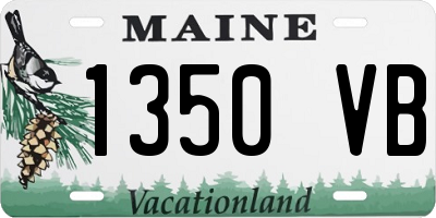ME license plate 1350VB