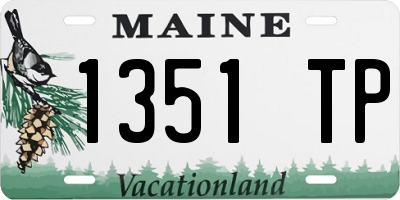 ME license plate 1351TP