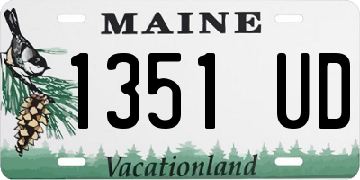 ME license plate 1351UD