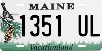 ME license plate 1351UL