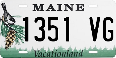 ME license plate 1351VG