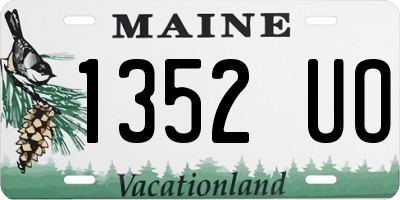 ME license plate 1352UO