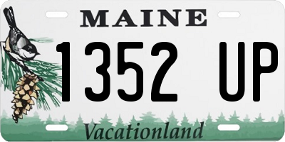 ME license plate 1352UP