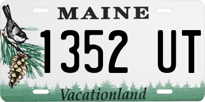 ME license plate 1352UT