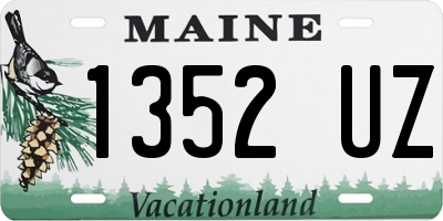 ME license plate 1352UZ