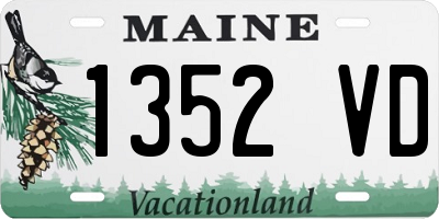 ME license plate 1352VD