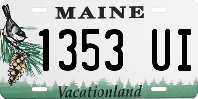 ME license plate 1353UI