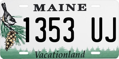 ME license plate 1353UJ