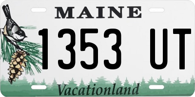 ME license plate 1353UT