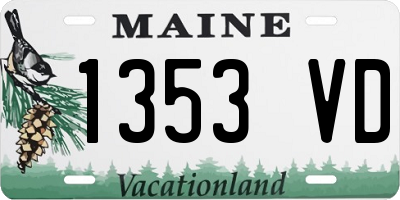 ME license plate 1353VD