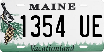 ME license plate 1354UE