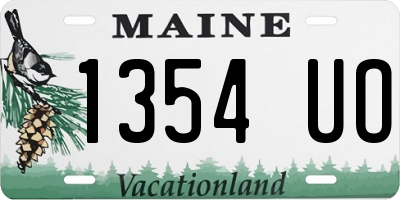 ME license plate 1354UO