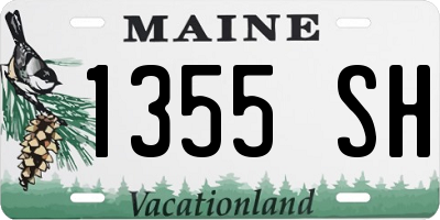 ME license plate 1355SH
