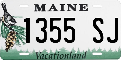 ME license plate 1355SJ