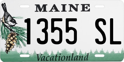ME license plate 1355SL