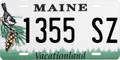 ME license plate 1355SZ