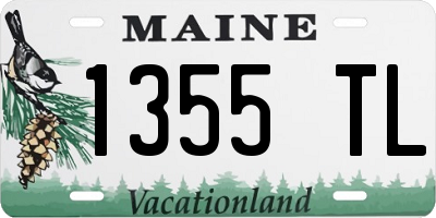 ME license plate 1355TL