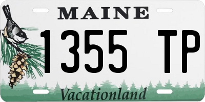 ME license plate 1355TP