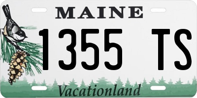 ME license plate 1355TS