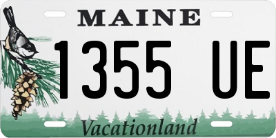 ME license plate 1355UE