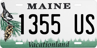 ME license plate 1355US