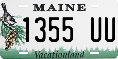 ME license plate 1355UU