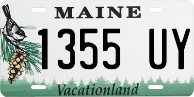 ME license plate 1355UY