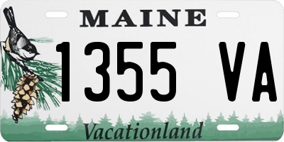 ME license plate 1355VA