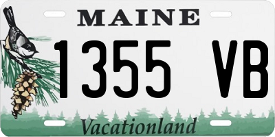 ME license plate 1355VB