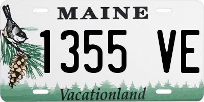 ME license plate 1355VE