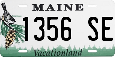 ME license plate 1356SE