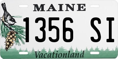 ME license plate 1356SI