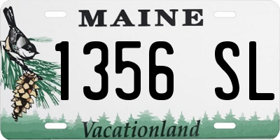 ME license plate 1356SL