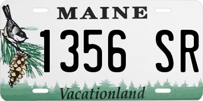 ME license plate 1356SR