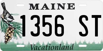 ME license plate 1356ST