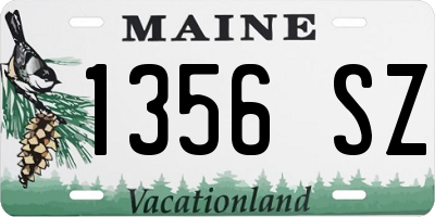 ME license plate 1356SZ
